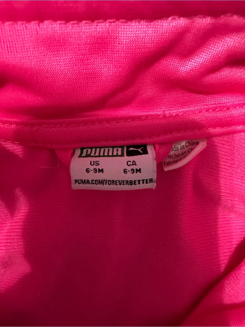 Puma Kids One-Piece in Bright Pink